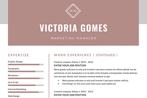 Resume/CV Victoria