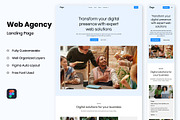 Web Agency - Landing Page Template, a Templates & Theme by RPWDS (Thumbnail 1 of 3)