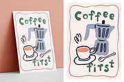 Dolce vita breakfast, doodle cards, a Food Illustration by Good Studio (Thumbnail 2 of 5)