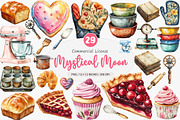 Vintage Baking Sublimation Clipart, an Illustration by SinaCreation (Thumbnail 1 of 5)