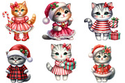 Kitten Christmas Clipart, an Illustration by Designworld (Thumbnail 3 of 6)