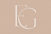 EG monogram, a Branding & Logo Template by LINKED LETTERS STUDIO (Thumbnail 1 of 2)