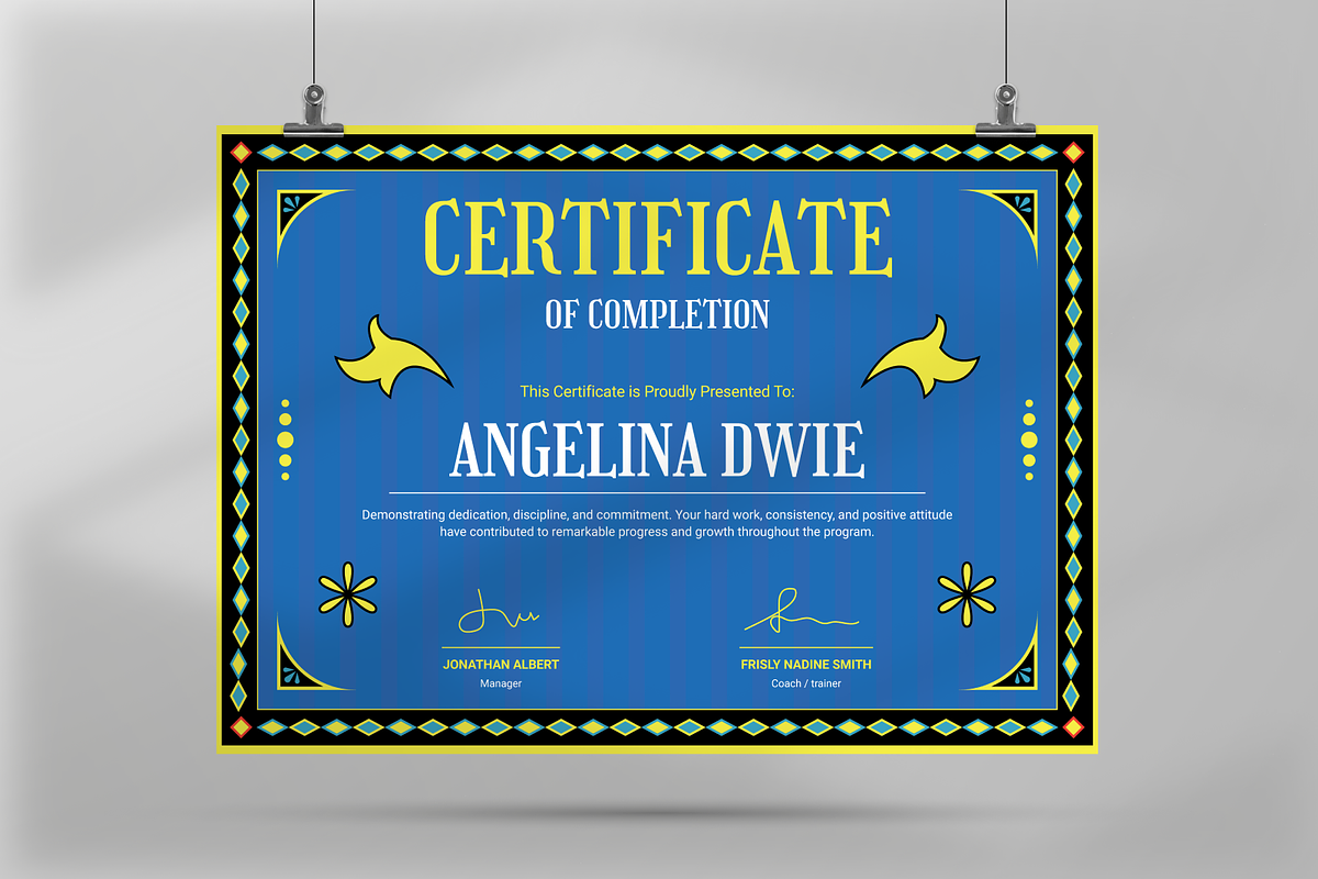 Completion Certificate, a Print Template by Annora Studio (Photo 4 of 6)