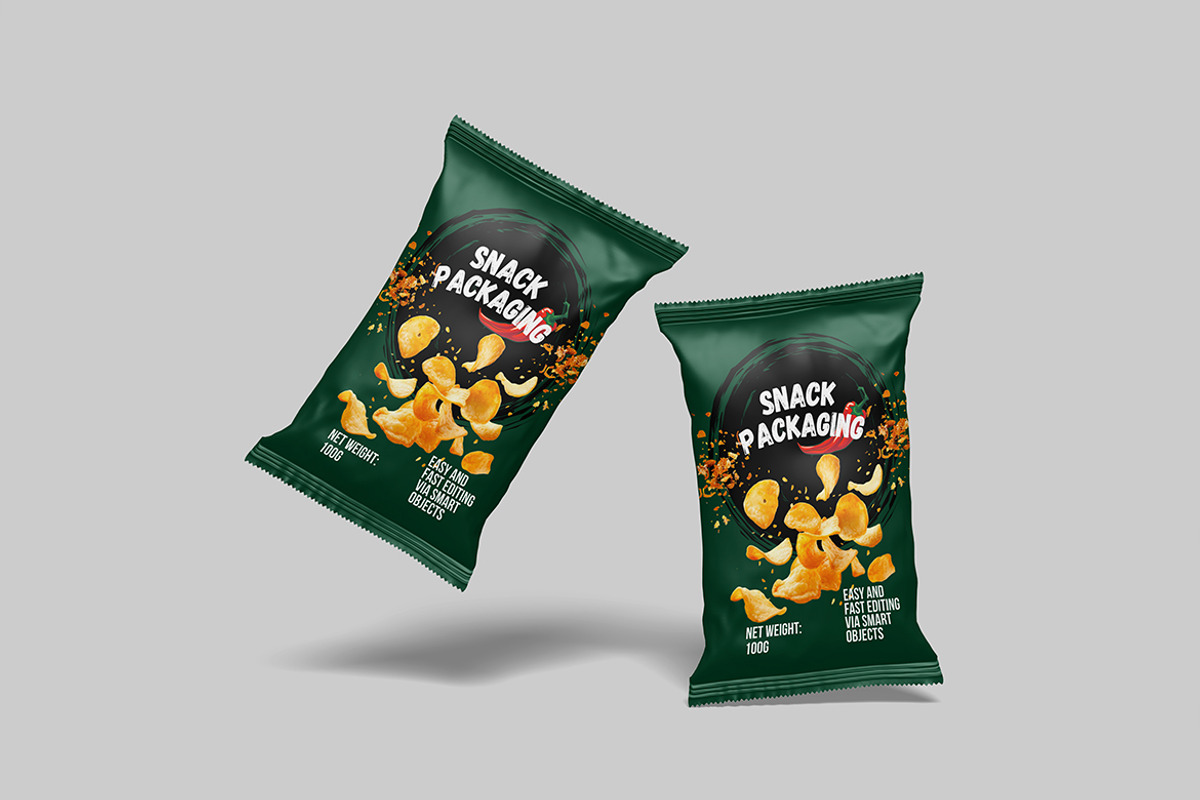 Snack Packaging Mockup, a Mockup by DxSLEX (Photo 4 of 5)