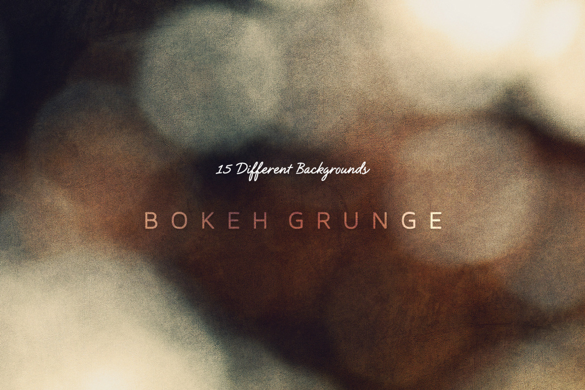 15 Bokeh Grunge Backgrounds V1 preview 4