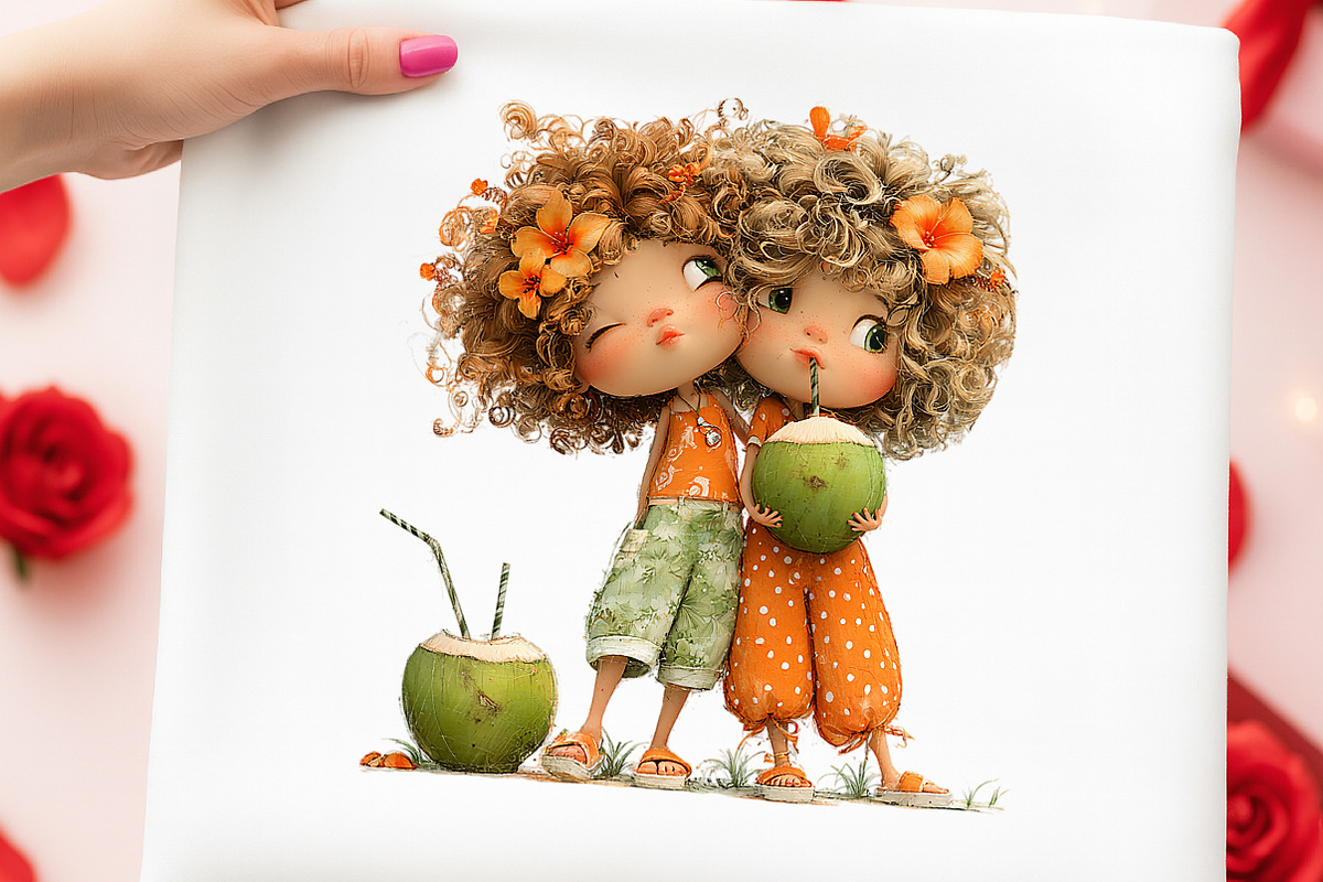 Funny Summer Beach Kids Clipart, an Illustration by Digital Artistic99 (Photo 5 of 11)