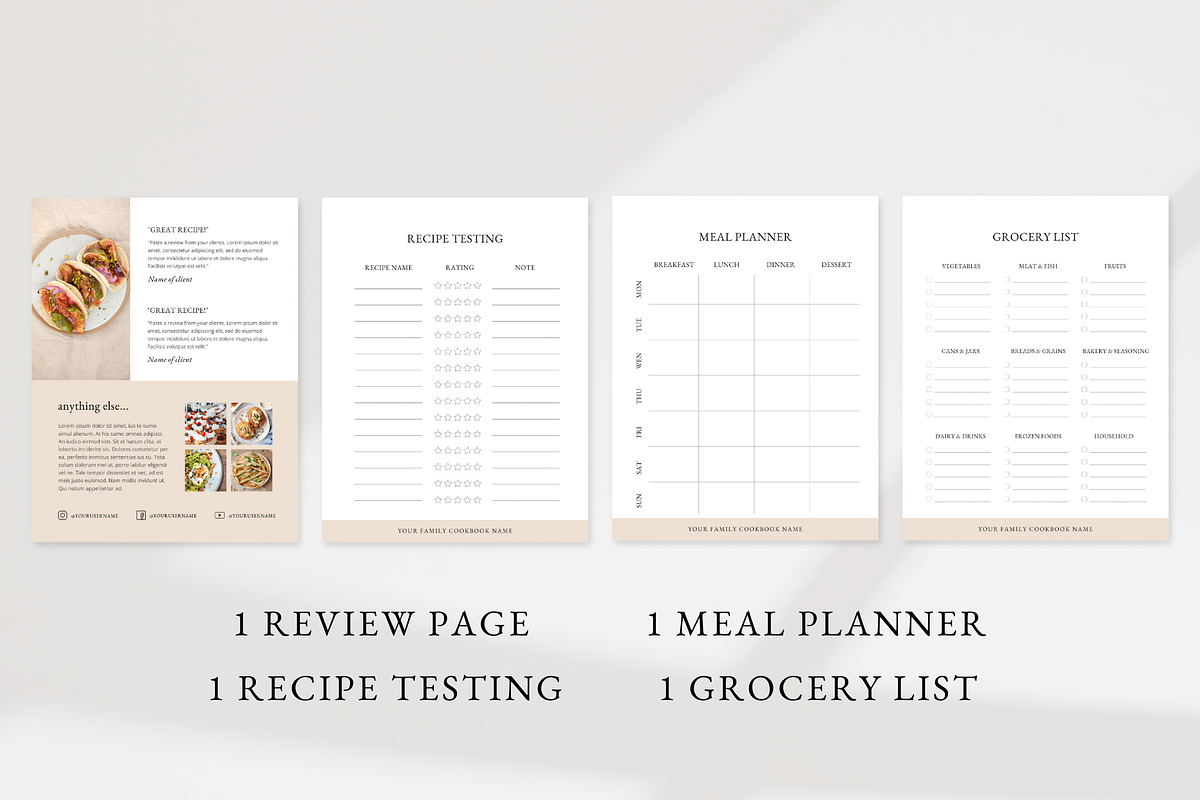 Aesthetic Cook Book Template, a Magazine Template by ShopRShop (Photo 6 of 9)