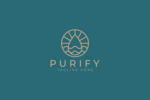 Water Purification Logo, a Branding & Logo Template by Signatoro