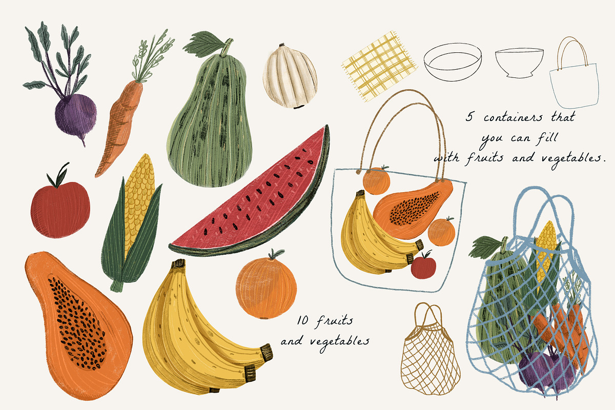 Garden and Farm Clip art, an Illustration by Cocoa studio by Eliza M (Photo 4 of 7)