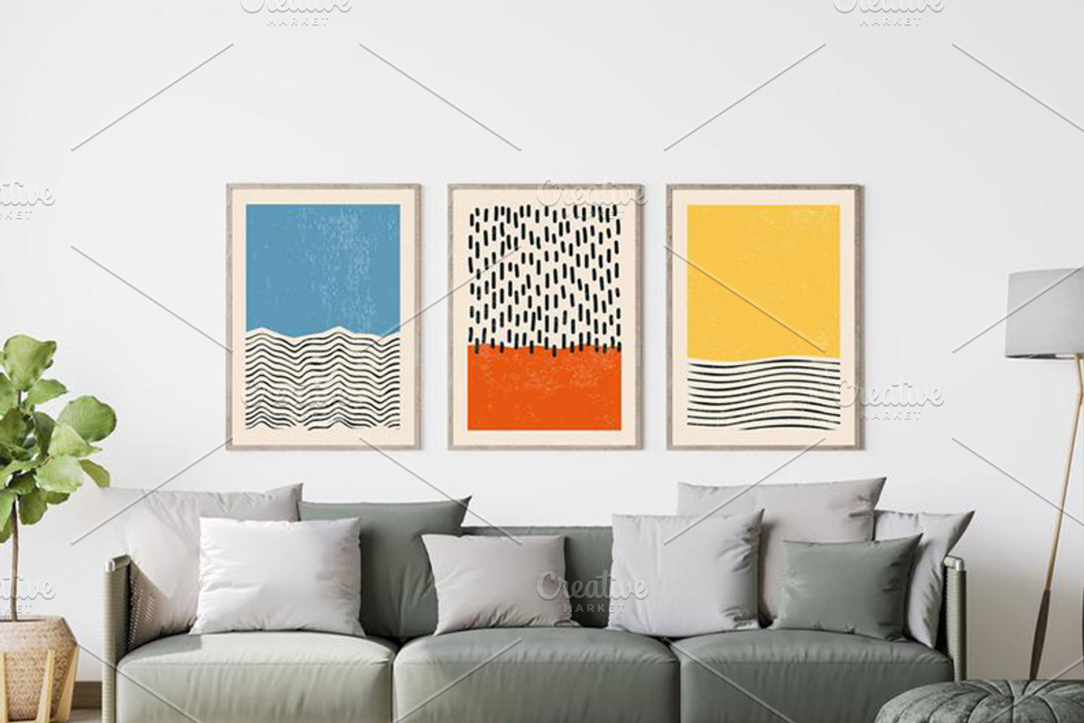 Geometric Printable Wall Art Prints, a Background Graphic by C Design Studio (Photo 10 of 17)
