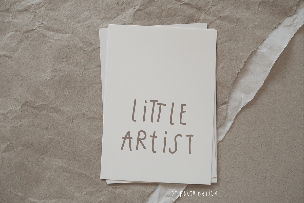 The Kids Font / handwritten, a Handwritten Font by KruthDesign (Photo 2 of 11)