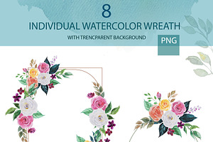 Wedding Watercolor Invitation Card