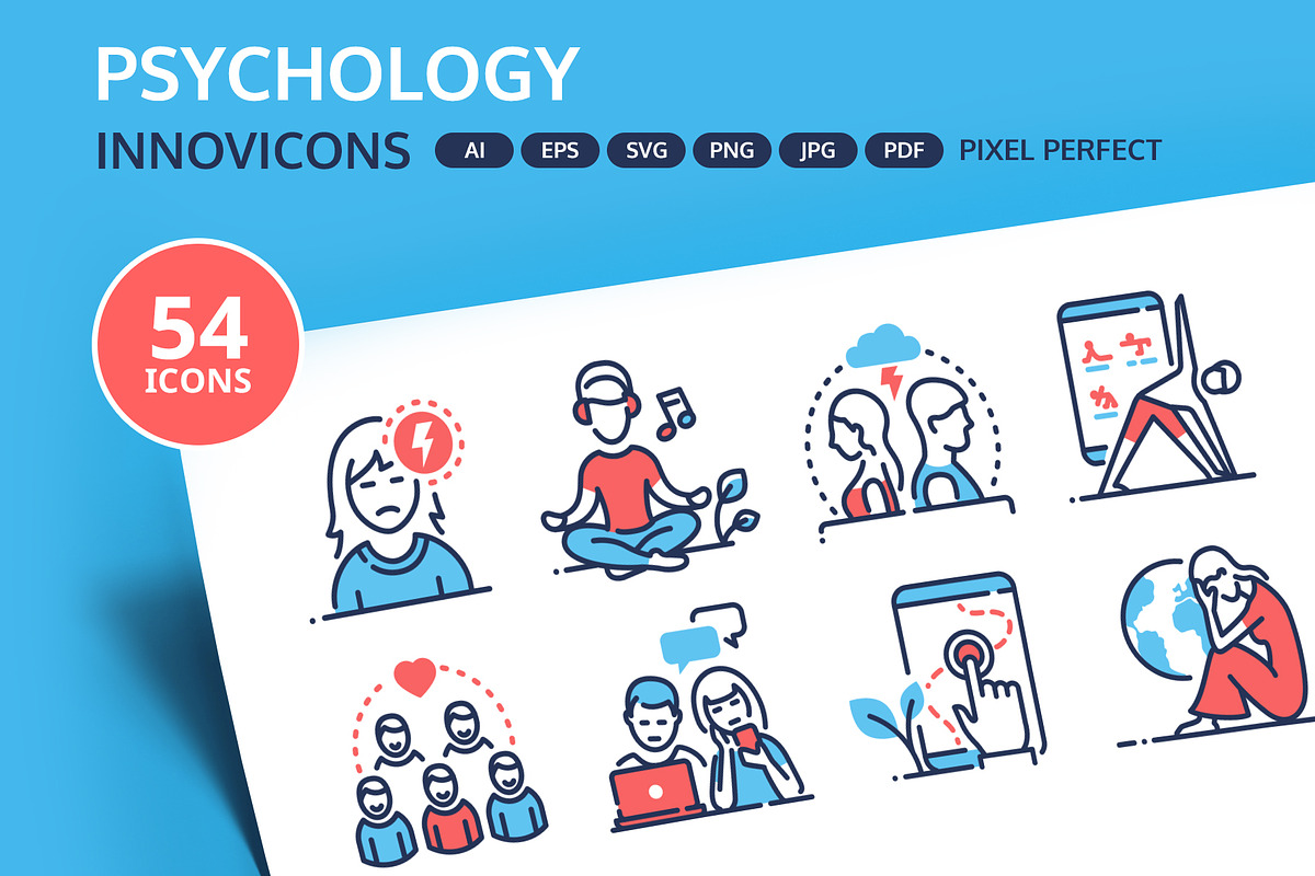 Psychology Innovicons Icons Bundle, an Outline Icon by Boyko Pictures