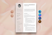 Resume Template, a Resume Template by DesignDevisers (Thumbnail 1 of 10)