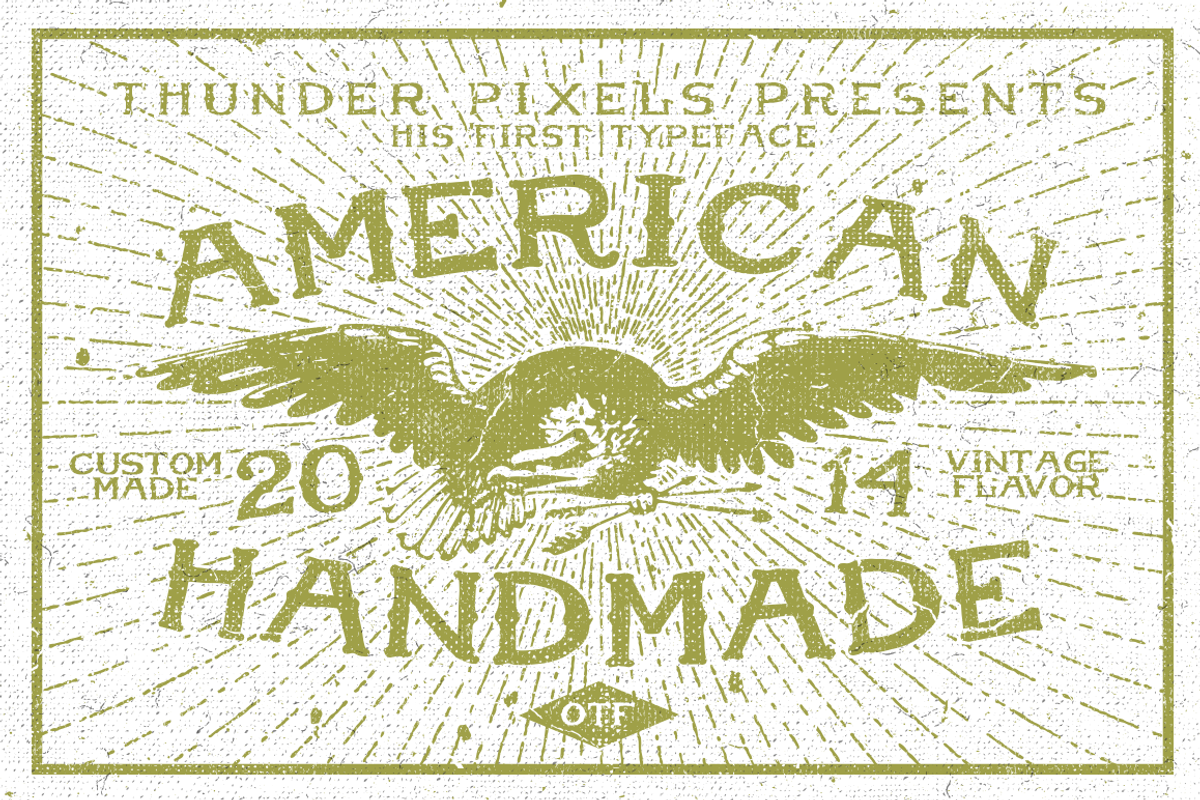 American Handmade Typeface preview 3