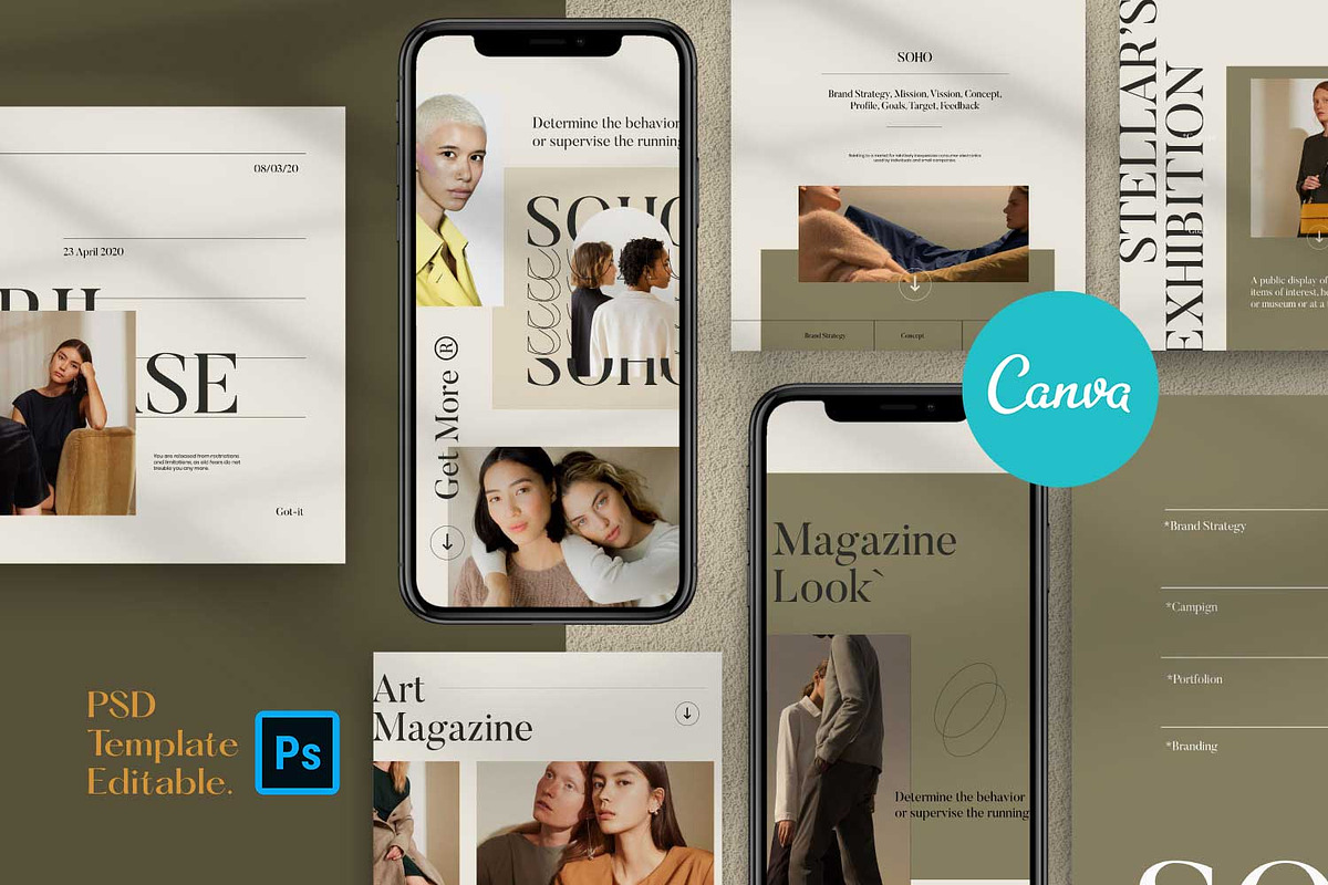 Soho - Branding Instagram Pack, a Social Media Template by Dirtytemp Studio (Photo 9 of 9)