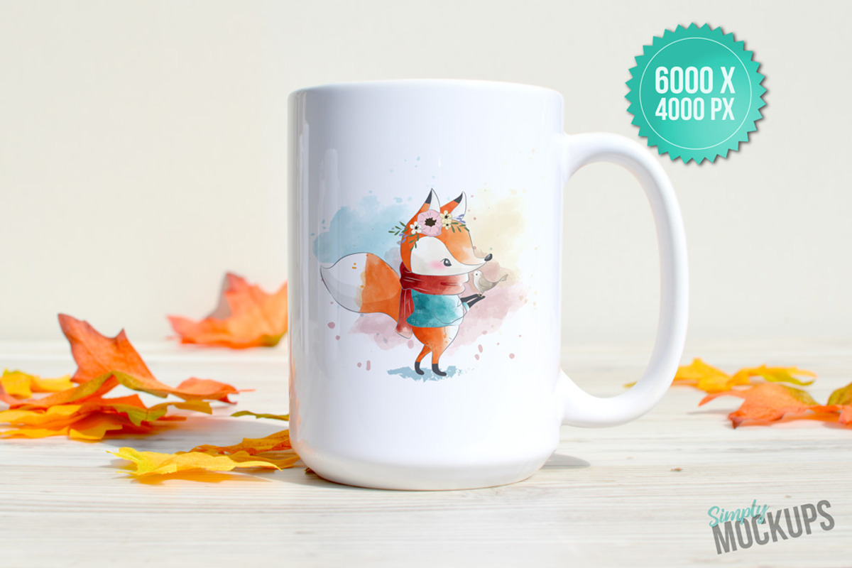 15oz Mug Mockup - 1 Sided, a Cups & Container Mockup by Simply Mockups (Photo 2 of 2)