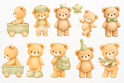 Teddy Bear Nursery Atelier Clipart, an Animal Illustration by SugarCloudStudioArt (Thumbnail 3 of 6)