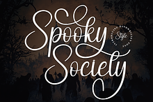 Spooky Society | Script Font