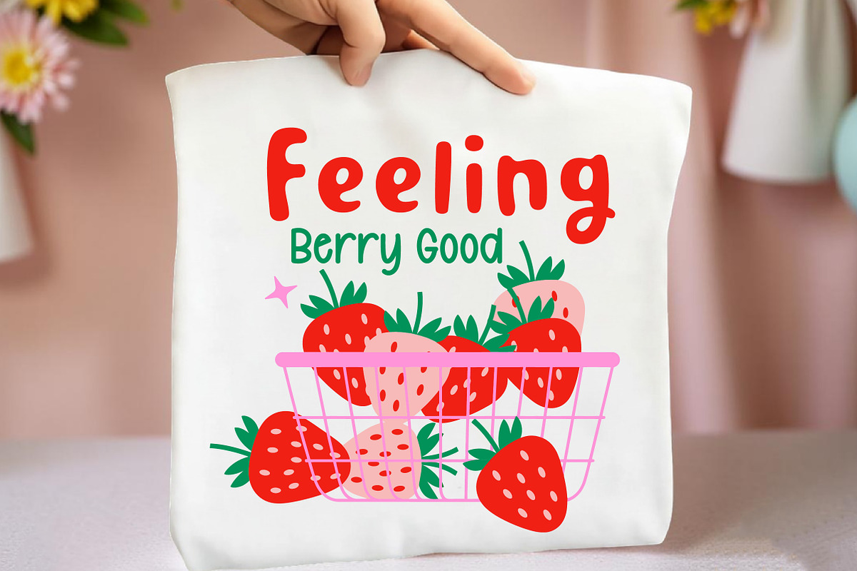 Feeling Berry Good Strawberry PNG, an Illustration by Libby Wishes (Photo 4 of 5)