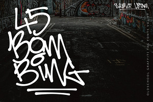 45 Bombing – Street Graffiti Font