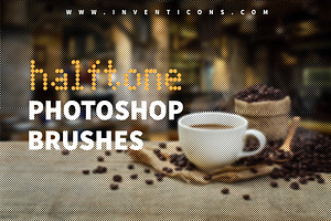 60 Halftone Photoshop Brushes