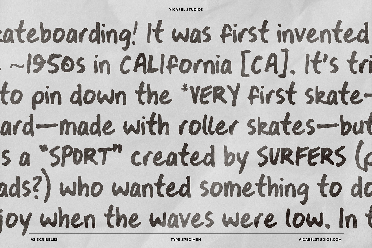 VS Scribbles | A Handwriting Font, a Handwritten Font by Vicarel Studios (Photo 6 of 14)