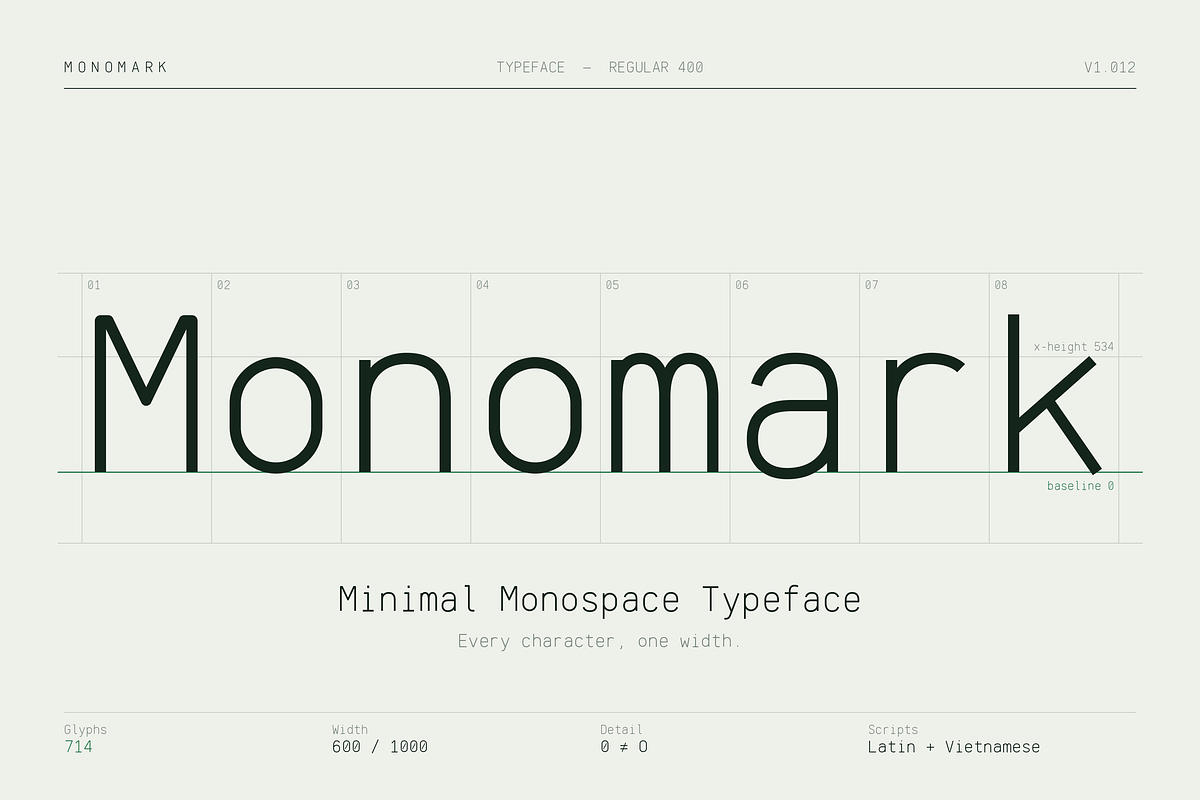 Monomark - Professional Monospace, a Sans Serif Font by HipFonts (Photo 1 of 17)