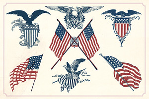 Vintage 4th Of July Illustrations