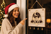 Joy Christmas Bell Ornament SVG, an Object Graphic by DreamPrint404 (Thumbnail 4 of 4)
