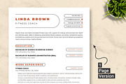 Fitness Coach Resume Template, a Resume Template by ResumeInventor (Thumbnail 2 of 9)