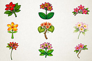 Tropical Plumeria Summer Bundle, an Illustration by RobertsArt (Thumbnail 3 of 5)