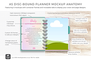 A5 Disc Bound Planner Canva Mockup, a Books & Magazine Mockup by Mockup Scene (Thumbnail 2 of 10)