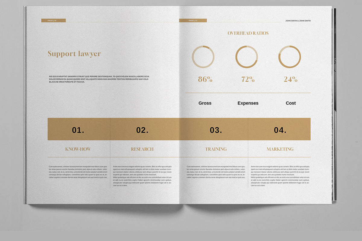 Corporate Law Firm Brochure Template, a Brochure Template by Boris Cupac (Photo 7 of 7)
