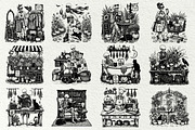 Skeleton Halloween SVG Graphics, a Seasonal Illustration by DENIDigitalArtSudio (Thumbnail 2 of 6)