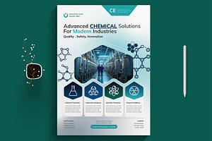 Chemical Manufacturer Flyer, a Flyer Template by MightyDesign