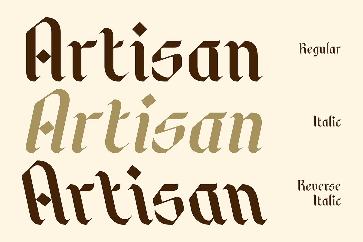 CS Kaiser – Gothic Font, a Sans Serif Font by Craft Supply Co. (Photo 3 of 8)