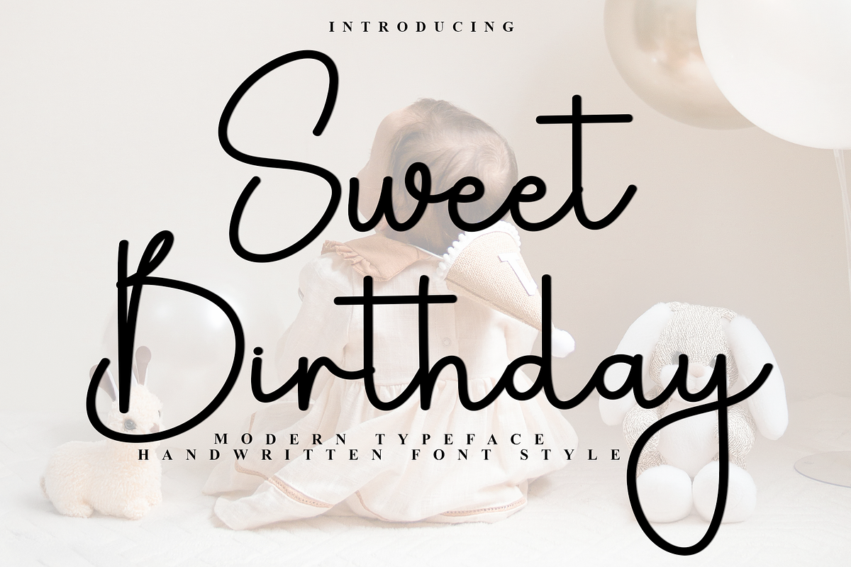 Sweet Birthday, a Handwritten Font by FreshTypeINK (Photo 1 of 8)