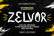 Zelvor Graffiti Brush Display Font, a Handwritten Font by mesuka (Thumbnail 1 of 5)