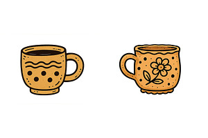 Ceramic mugs with unique designs, an Arts & Entertainment Photo by ZinetroN