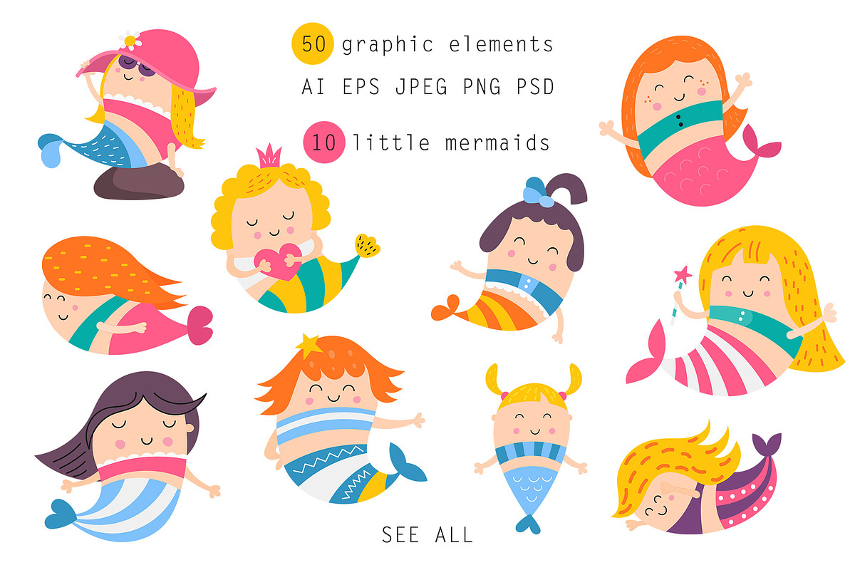Nursery Art Mermaids are real, an Animal Illustration by Nursery Art (Photo 2 of 10)