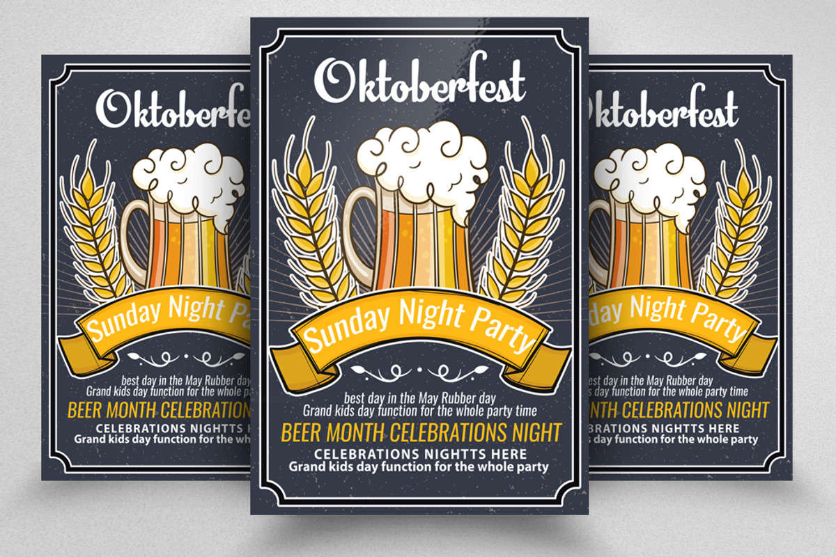 Oktoberfest Party Night Flyer, a Flyer Template by Design Up (Photo 1 of 2)