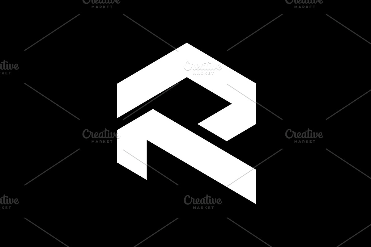 Modern R Letter Geometric Logo, a Branding & Logo Template by Motaleb Hossain (Photo 1 of 3)