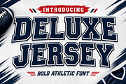 Deluxe Jersey - Bold Sporty Font, a Slab Serif Font by Limited.studio (Thumbnail 1 of 5)