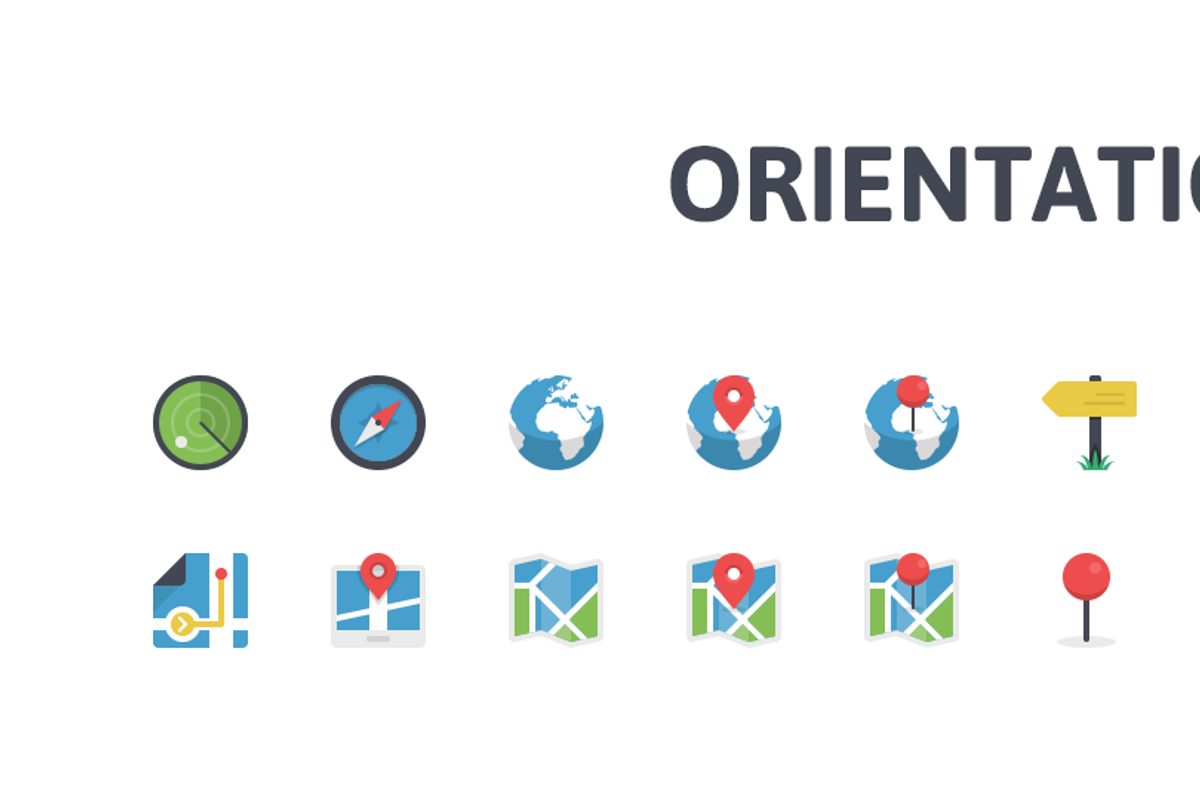 Orientation Flat Icons, an Icon by PixelBazaar (Photo 2 of 2)