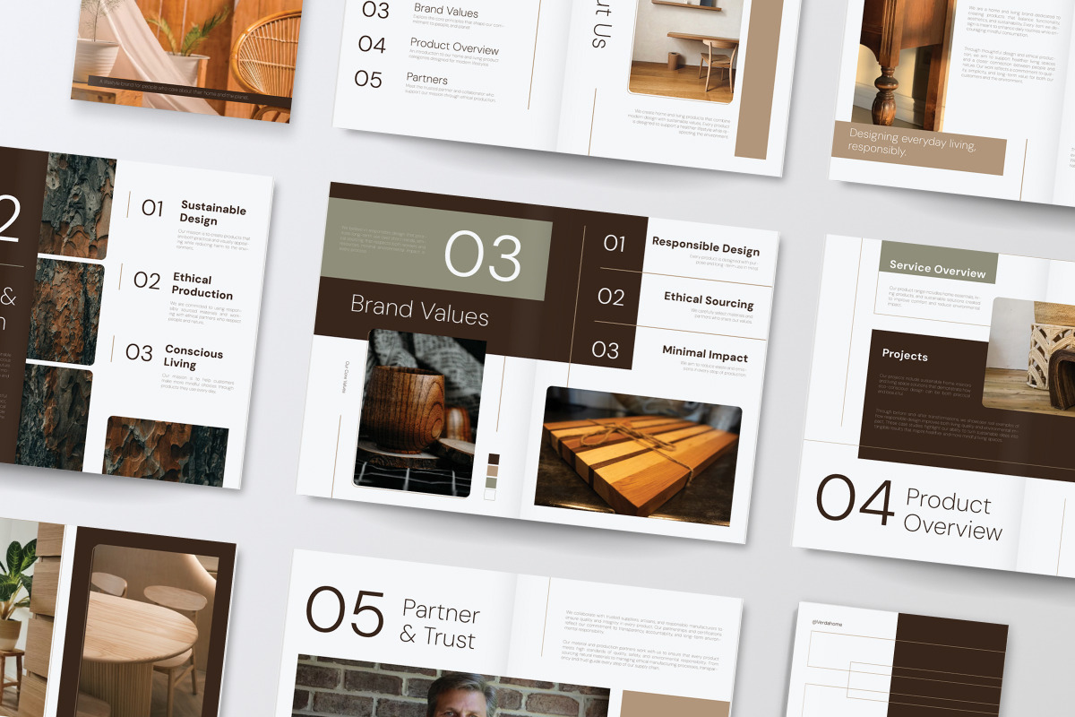 Sustainable Living Brand Brochure, a Brochure Template by productype1 (Photo 6 of 6)