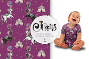 Circus Glitter Seamless Patterns, a Pattern Graphic by KaramfilaS (Thumbnail 4 of 13)