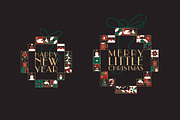 Mosaic Christmas Icon Collection, a Seasonal Illustration by Anna (Thumbnail 7 of 12)