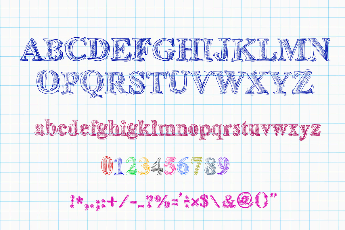 Heavy Sketch Font, a Script Font by OWPictures (Photo 4 of 4)