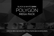 Dark Polygon Mega Pack, a Pattern Graphic by bilmaw creative (Thumbnail 1 of 5)